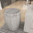 Serenity Side End Table with 18 Inch Round Top, In Antique White Mango Wood