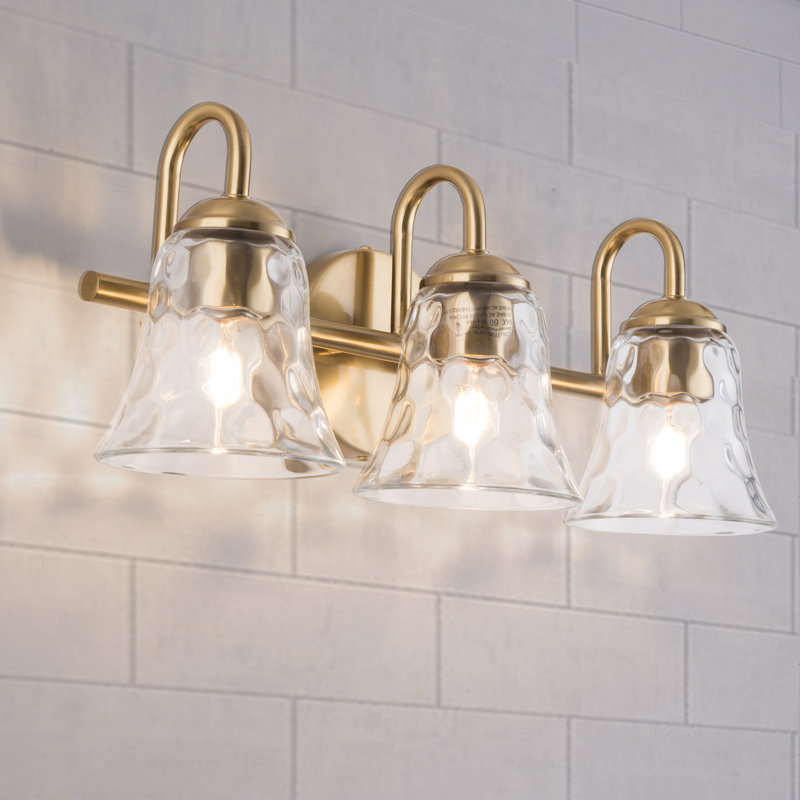 Ludovina 3 - Light Dimmable Brass Iron ETl Bathroom Vanity Light, Polished Brass