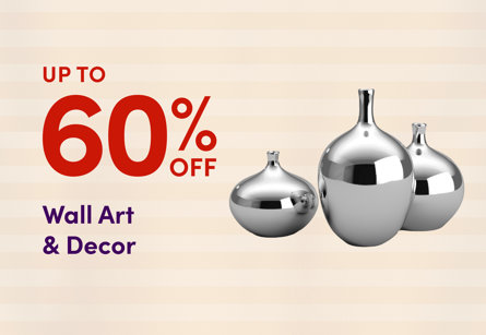 Up to 60% off Wall Art & Decor