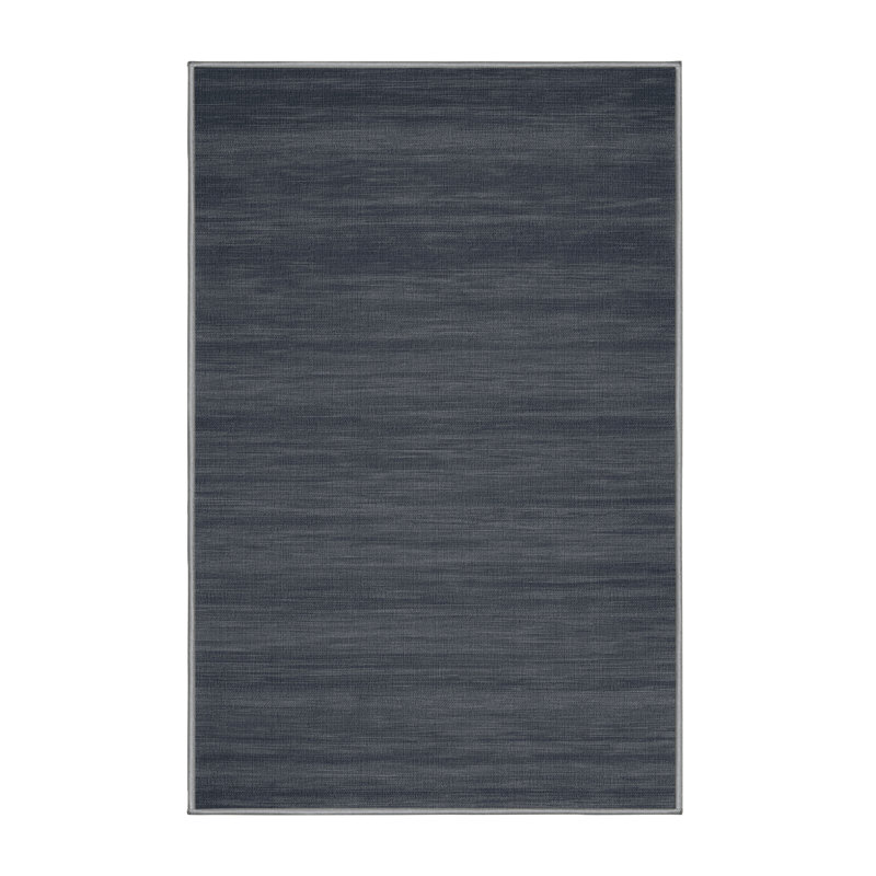 Tapis gris uni lavable à la machine, Rectangulaire 2 pi x 3 pi
