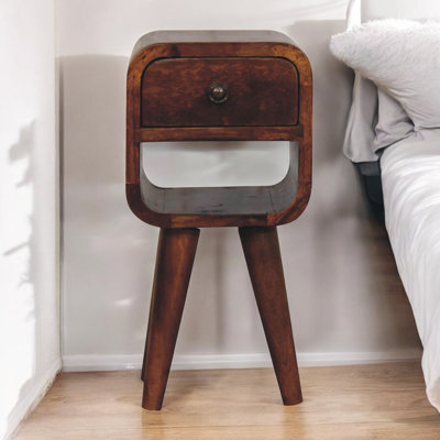 Gelsomina 20cm W Solid Wood Bedside Table