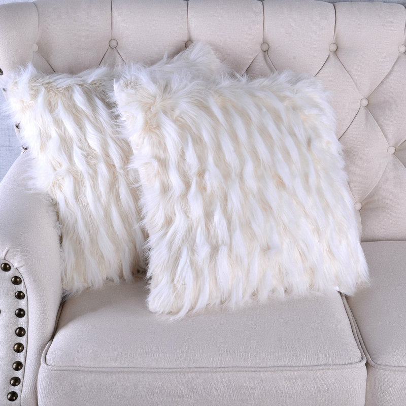 Square Cushion Cover, Ivory