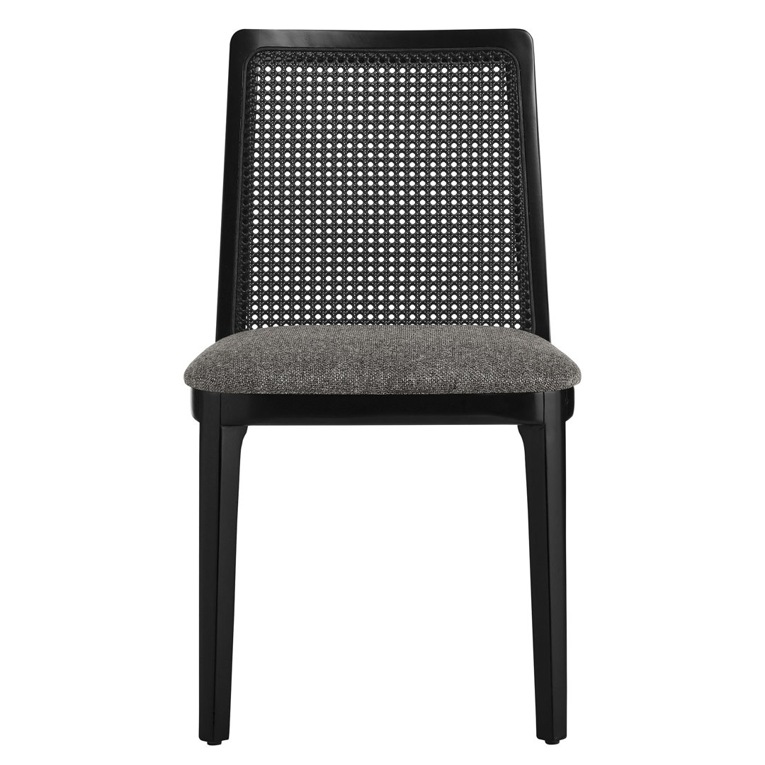 Monarch Wood And Rattan Dining Side Chair Modway 