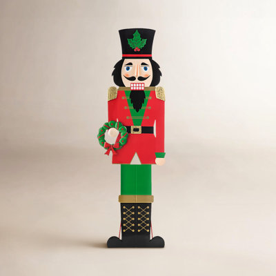 Metal Nutcracker Porch Decor