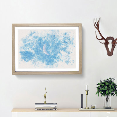 Moon in Morning Light - Picture Frame Graphic Art Print