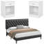 Ensemble de chambre à coucher 2 pièces, lit plateforme avec rangement, commode à 4 tiroirs et commode à 4 tiroirs-119156837-119156840