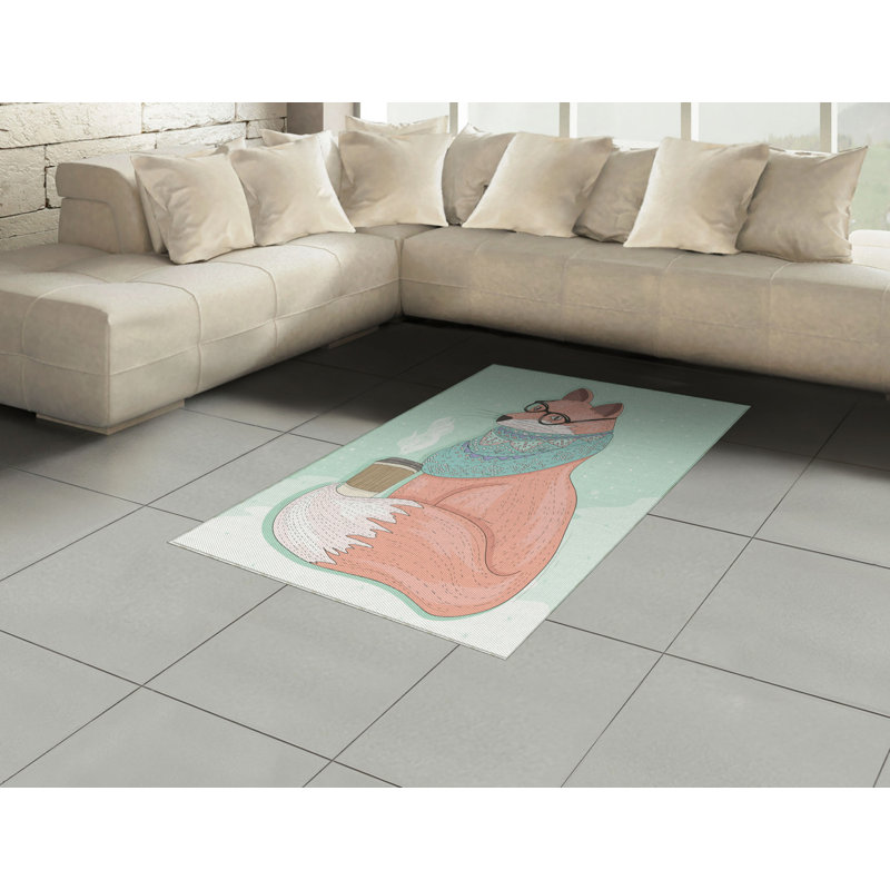 Crain Flatweave Coral/Mint/Green Rug, Rectangle 120 x 180cm