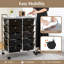Nally 10 Drawer Storage Drawer with Locking Wheels-409249952