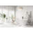 67 Inch Bathtub in Glossy White with Trim-105505902