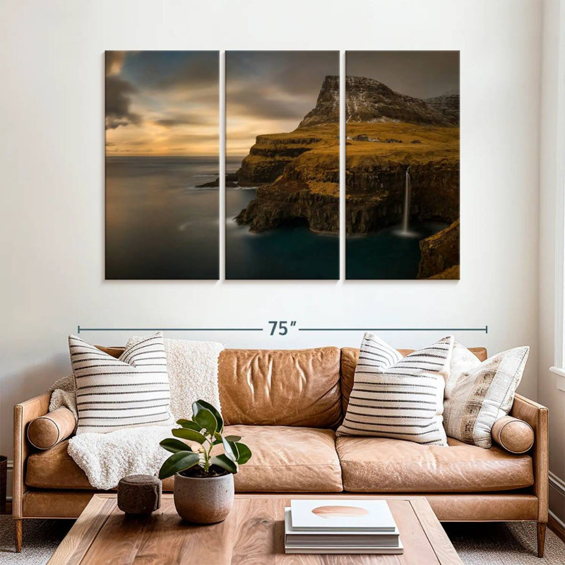 Sebbie Gasadalur Sunset Sky, 36" H x 57" W