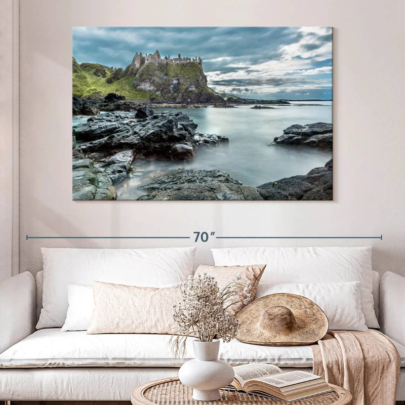 Ravi Irish Dunluce Castle, H 34 po x l 51 po