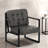 Multi-color PU Leather Upholstered Office Chair with Stylish Armchair and Metal Legs, Suitable For Living Room, Bedroom, Reception Area and Waiting room-1581777799