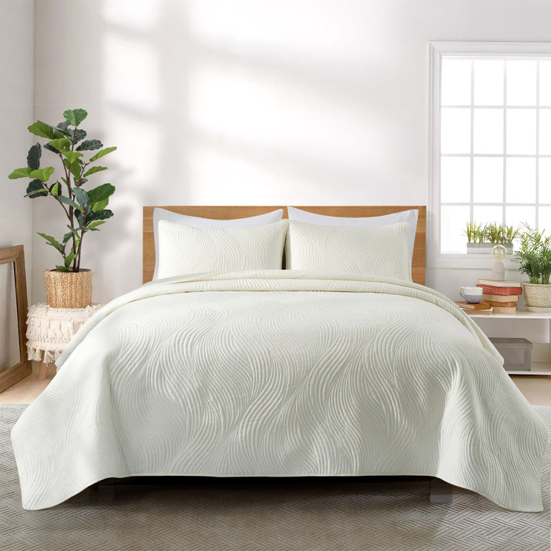 Coverlet Set No Coverlet, Twin Coverlet + 1 Standard Pillowcase, Ivory