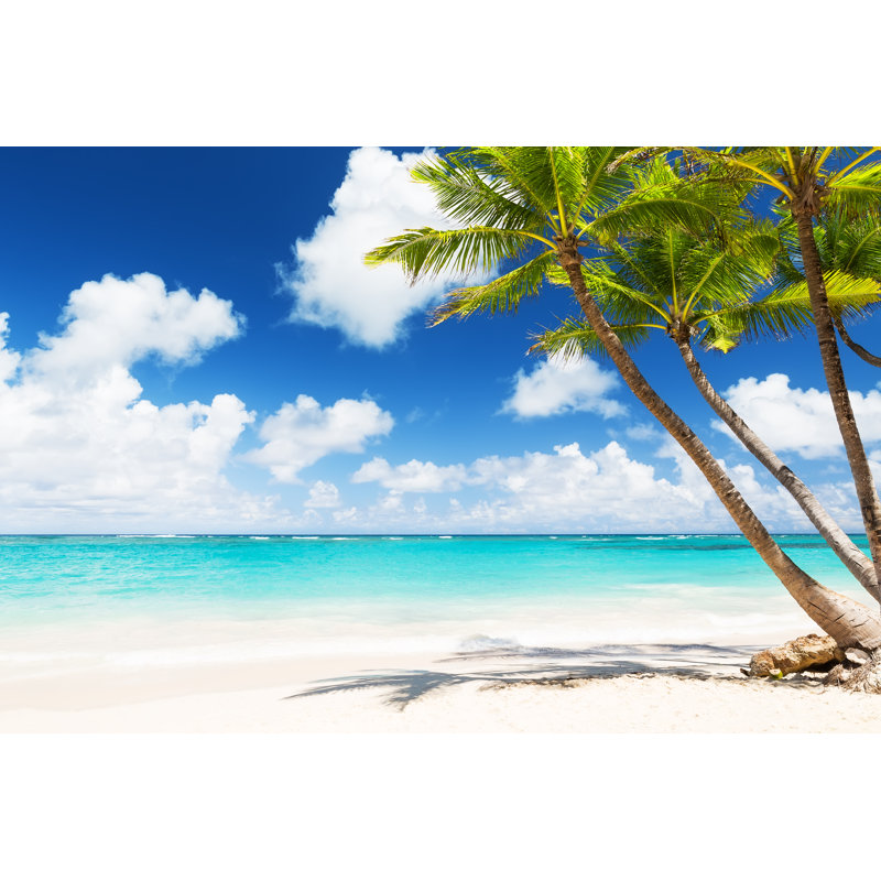White Sandy Beach par Preto_Perola - Photographie de toile tendue, L 12 po x H 8 po
