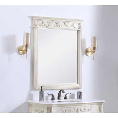 Aurillac Traditional Beveled Bathroom/Vanity Mirror