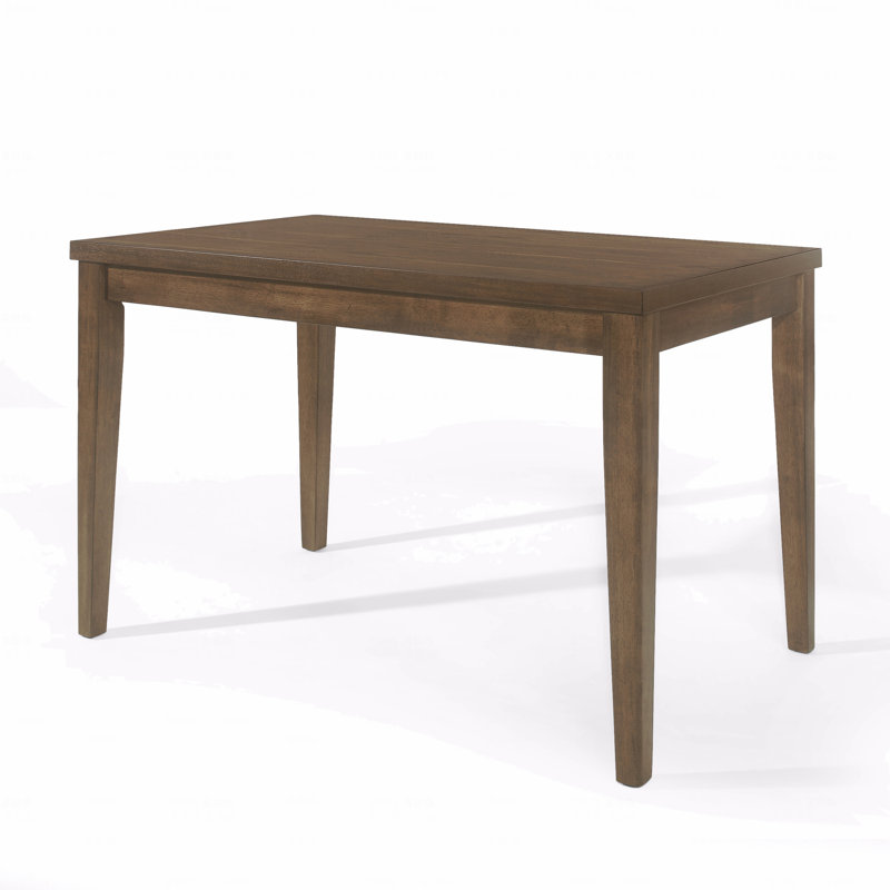 Table de salle à manger à hauteur de comptoir en bois, brun antique, Brun