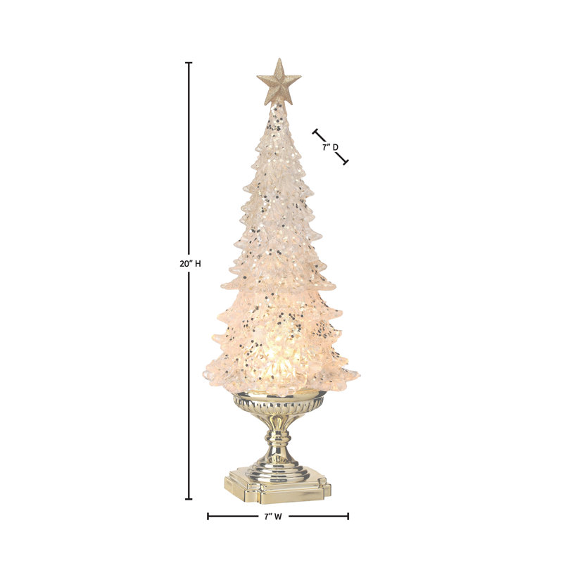 20" LED Acrylic Tree On Pedestal