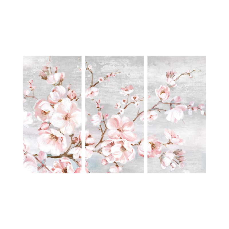 Spring Cherry Blossoms I by Eva Watts - No Frame Gallery-Wrapped Canvas Giclée on Canvas, 101.6cm H x 152.4cm W x 1.91cm D