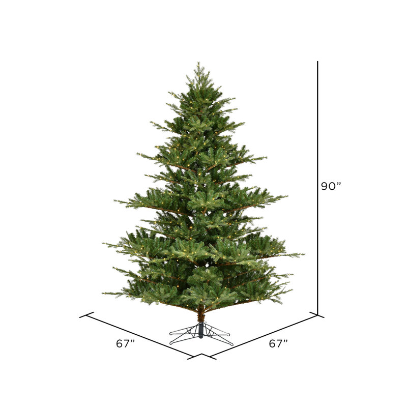 Vickerman Sherman Fir Artificial Christmas Tree, 7.5 ft