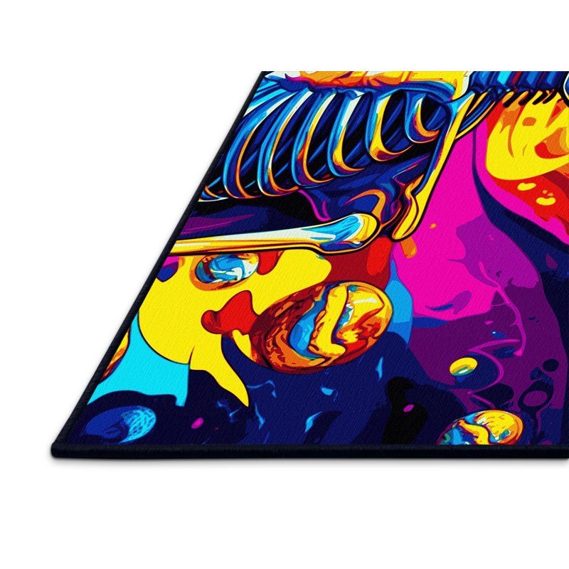 Surreal Swirl Rug, Round 4'