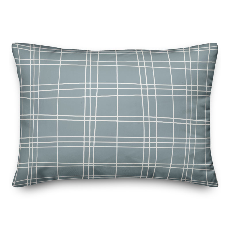  Checkered Lumbar Pillow