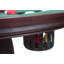 Fairfield Dark Cherry 54" Round 3 in 1 Pedestal Game Tablewith Bumper Pool