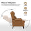 Fauteuil inclinable en cuir véritable Ambrosane-79515882