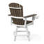 Fauteuil de comptoir pivotant blanc Kevin Adirondack-130679241-130679245