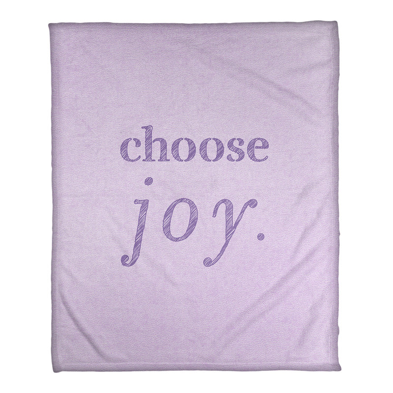 Sewn Throw Blanket, 50" W x 60" L, Light, Purple
