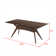 Volo Walnut Solid Wood Base Dining Table