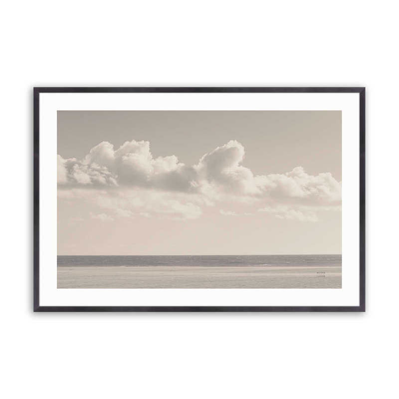 «Calm Ocean Skies», Zinc patiné, H 13,25 po x l 17,25 po