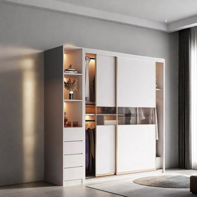 Garde-robe simple de couleur unie