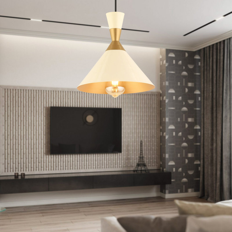 Lustre réglable élégant, structure en métal, finition blanche, plaque de base de 9,5 po x 2,0 po, hauteur: 11,8 po à 51,2 po | 1 x douille E27, 40 W maximum (ampoule non incluse) | Luminaire élégant pour la décoration de la maison et du bureau