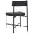 20'' H Leather Upholstered Metal Armchair-455313030