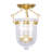 Husman Glass Semi Flush Mount-16518407-16518414
