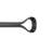 Loop Curtain Rod for Window, Adjustable 42" to 120", Black-94237685