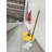 Ilot 59" Mop Claw Clamp Commercial Mop Handle Pack Of 2 Industrial Mop Steelhead With Wooden Handle Wet Mops For Floor Cleaning Heavy Duty