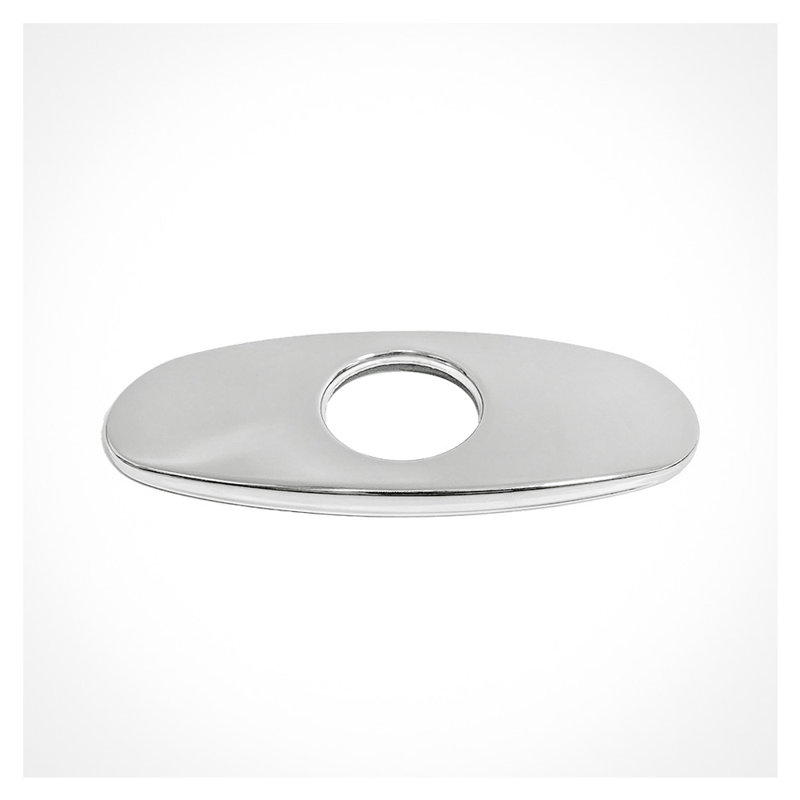 Basel 5" Deck Plate, Silver