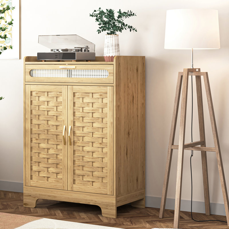 Armoire à café, buffet de style campagnard moderne avec tiroir et tablette réglable, armoire de rangement avec porte de grange pour la cuisine, la salle à manger et la salle de bain