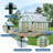 Polycarbonate Walk-In Greenhouse for Outdoors, Quick-Setup Garden Greenhouse with Roof Vent and Ventilation-124605516-124605519
