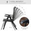 Fauteuil inclinable rotin en osier, brun