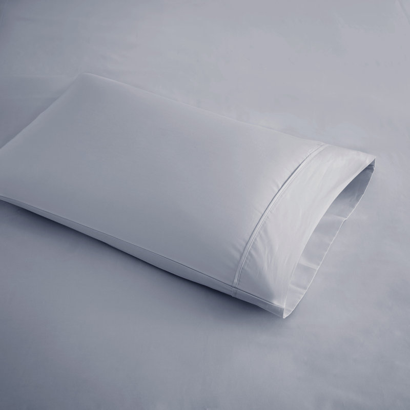 Ensemble de draps en mélange de coton 600 fils 600 fils, Très grand, Bleu