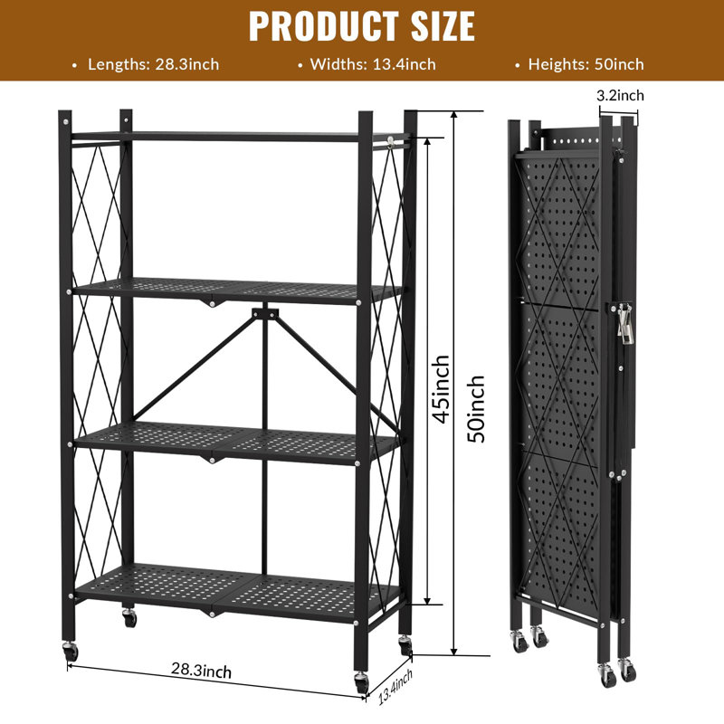 72cm W Metal Storage Rack