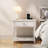 Solid Wood Nightstand Set Of 2 With Drawer, Open Shelf, 2 Power Outlets, 1 Usb Port, And 1 Type-c Port-1296836952