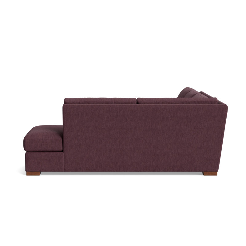 Couch Potato Sectional, Right Hand Facing, Performance Weave - Aubergine
