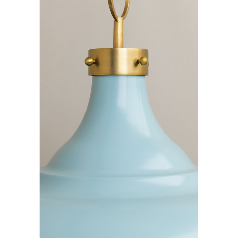 Painted No. 1 Pendant by Mark D. Sikes, Blue Bird