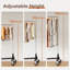 Commercial Heavy Duty Clothing Rack - Z Base Rolling Garment Rack, 181kg (400lbs) Capacity-317386016