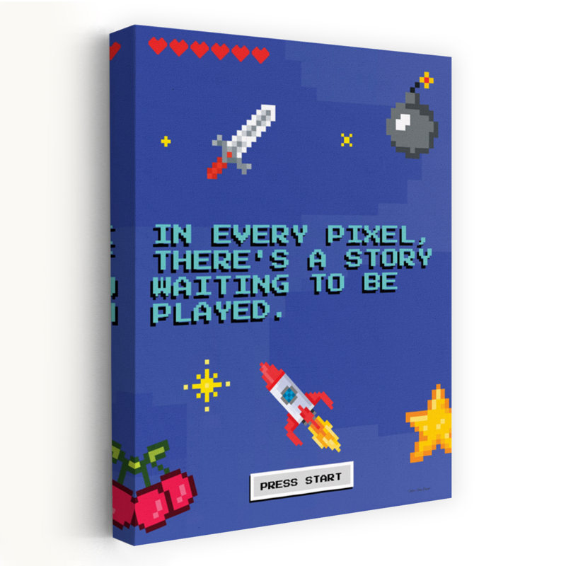 «In Every Pixel - Contemporary Gaming Pixel Game», art, H 48 po x l 32 po