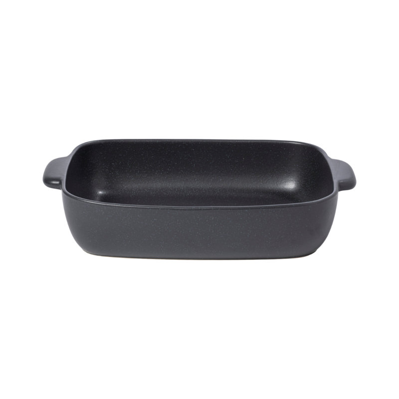 Casafina Pacifica Rectangle Stoneware Baker, 16.1" L x 10.6" W, Seed Gray