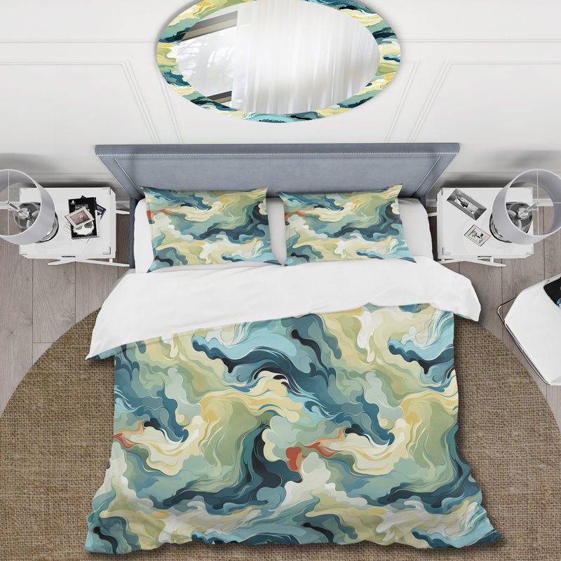 Ensemble de housse de couette camouflage Josie, Housse de couette pour grand lit et 2 taies décor